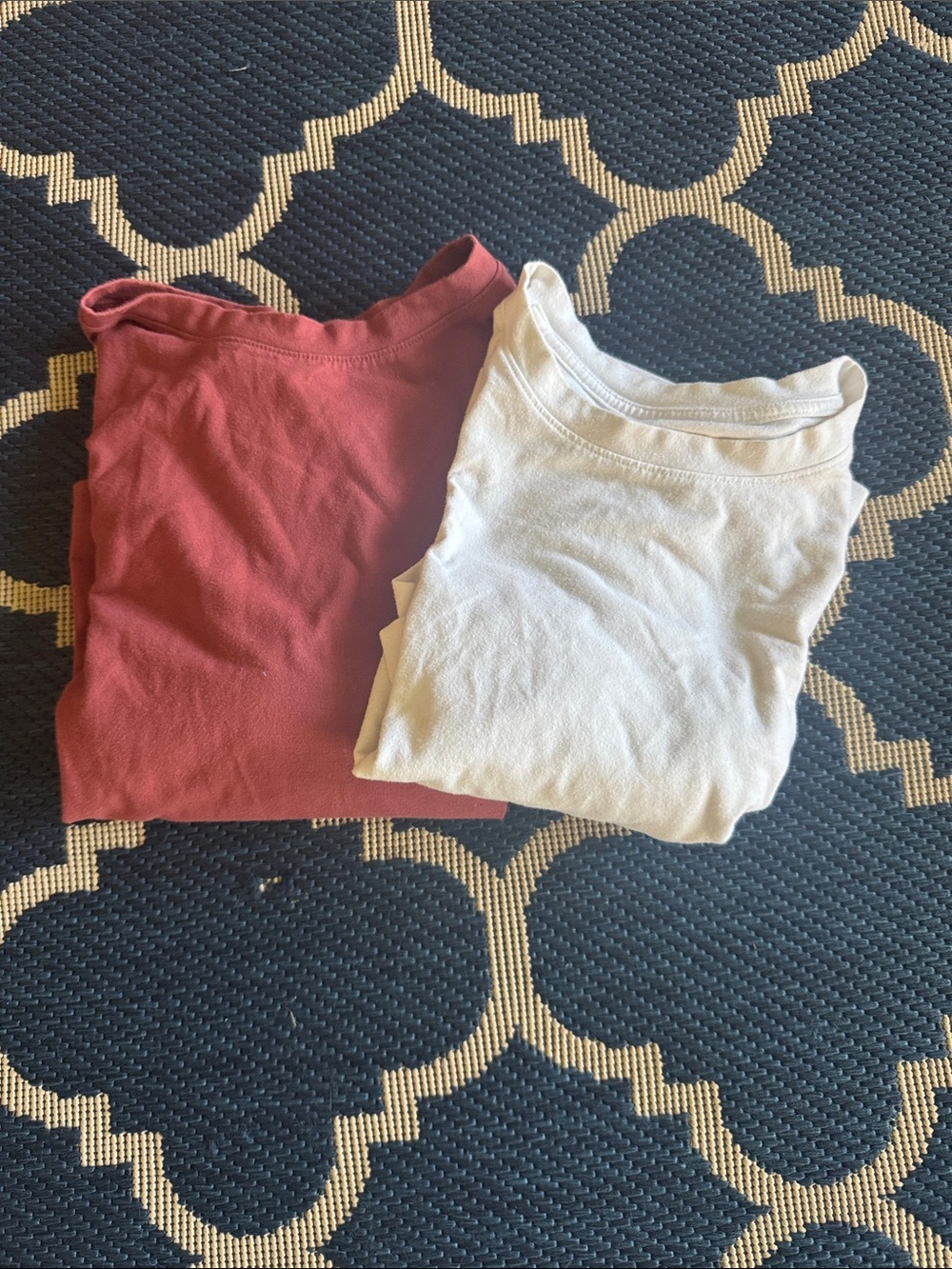 a new day Crop Top Set - Rust Red & Cream